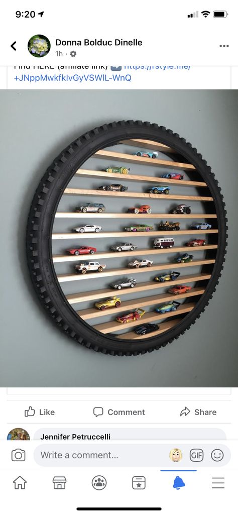 Matchbox Cars Display, Shoe Storage Diy, Hot Wheels Storage, Hot Wheels Room, Cardboard Furniture Diy, Toy Car Storage, Tire Craft, Storage Ideas Diy, Shelves Storage