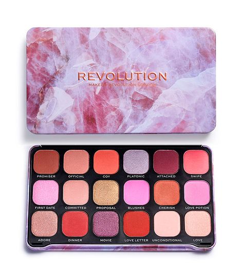 Revolution Makeup Eyeshadow, Revolution Eyeshadow Palette, Makeup Palette Collection, Revolution Palette, Revolution Eyeshadow, Revolution Makeup, Beautiful Black Hair, Glitter Eyeshadow Palette, Makeup Eyeshadow Palette