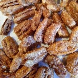 Old-Fashioned Roasted Pecans - Allrecipes.com Pecans Recipes, Roasted Pecans Recipe, Pecan Recipe, Nuts Recipes, Adult Snacks, Chewy Sugar Cookie Recipe, Party Crowd, Snack Mixes, Spiced Pecans