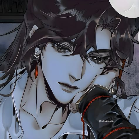 Heavens Offical Blessing, Animated Man, Heavens Official Blessing, Heaven Officials Blessing, Hua Cheng, Cool Anime Guys, Gothic Anime, Heaven Official's Blessing, Heaven's Official Blessing