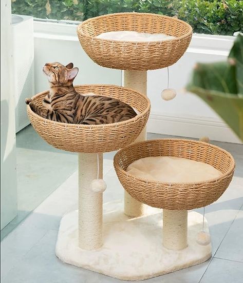 Sisal Wooden Handmade Cat Tree DIY Diy Cat Tower, Luxury Cat Tree, Bed Window, Cat Scratching Tree, Cat Tree Scratching Post, Window Perch, Cat Climbing Frame, Modern Cat Tree, Cat Lounge