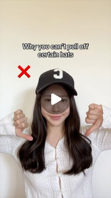 Juju on Instagram: "How to style and look cuter in hats 🧢 it’s all in the lil details lol
.
.
#fashionhacks #styletips #howtowear #stylingtips" How To Style, Hats, Hair, On Instagram, Fashion Tips, Instagram