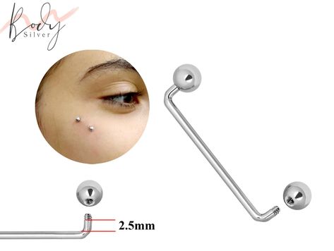 Collar Bone Piercing, Wrist Piercing - 16g 14g Surface Staple Bar - Externally Threaded Body Piercing for Nape, Face, Chest, Hips Collar Bone Piercing, Piercing Surface, Nape Piercing, Bone Piercing, Wrist Piercing, Cheek Piercings, Surface Piercing, Face Piercings, Dermal Piercing