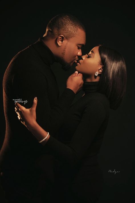 Couple Photo Shoots Ideas, Black Couples Photoshoot Casual, Black Couple Photoshoot Ideas Romantic, Studio Engagement Photoshoot, Couple Photoshoot Black People, All Black Couples Photoshoot, Pre Wedding Shoot Ideas Black Couple, Black Couple Engagement Photoshoot Outside, Engagement Studio Photoshoot