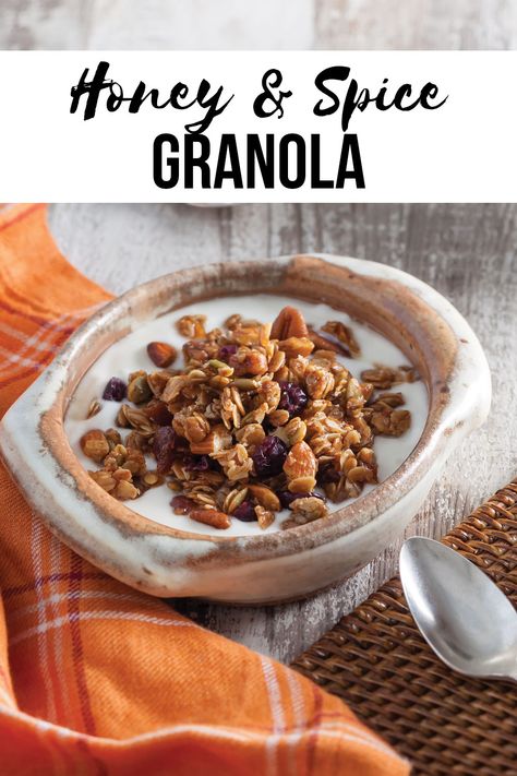 Warm spices are balanced with honey
in this crave-worthy skillet granola full of fruit, nuts and seeds to nourish you on a crisp autumn morning. Skillet Granola, Crisp Autumn Morning, Apple Cider Syrup, Gluten Free Shopping, Organic Cooking, Raw Pumpkin Seeds, Granola Breakfast, Second Breakfast, Dried Mangoes