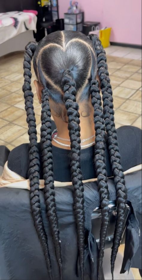 Jada Wayda Braids With Heart, Jayda Wayda Braids 5 Braids With Heart, Jayda Wayda Braids With Color, Jayda Wayda Braids With Heart, Jayda Wayda Braids 5 Braids Parts, Easy Braided Hairstyles With Weave, Jadya Wayda Braids, Jada Wayda Braids, Design Cornrows