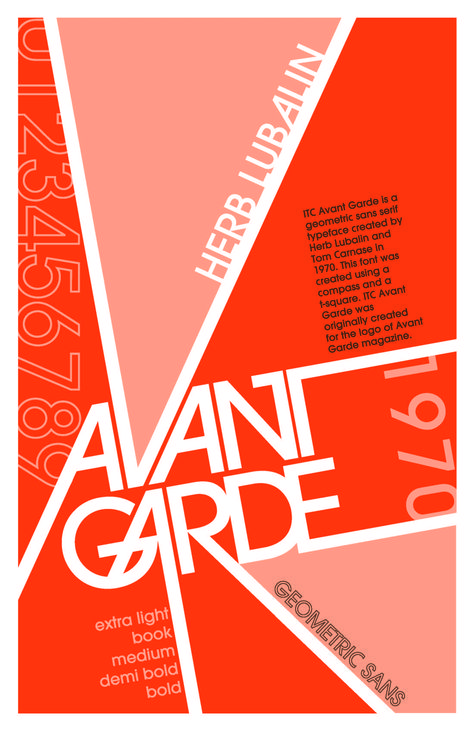 Avant Garde Typeface 3d Tipografi, Typeface Poster, Typographic Poster Design, Mises En Page Design Graphique, Typographie Inspiration, Herb Lubalin, ポップアート ポスター, Typo Poster, Schrift Design