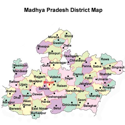 Madhya Pradesh Map, Madhya Pradesh Tourism, India World Map, Dadra And Nagar Haveli, Daman And Diu, Indian States, Union Territory, Science Crafts, Arunachal Pradesh