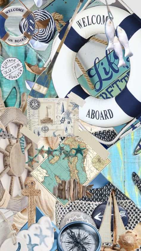 Sailor Wallpaper Sea, Sailor Astethic, Marine Moodboard, Nautical Mood Board, Seaman Aesthetic, Sailor Aesthetic Sea, Seaside Moodboard, Maritime Aesthetic, Sailor Illustration