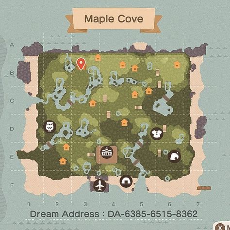 Toffee ʚ🌿ɞ on Instagram: “My forestcore island dream address is up! If you visit I’d love to be tagged in some photos 🤍🤍” Acnh Meadow, Acnh Island Map, Acnh Maps, Acnh Springcore, Forest Map, Dream Address, Animal Crossing 3ds, Animal Crossing Guide, Acnh Island Ideas