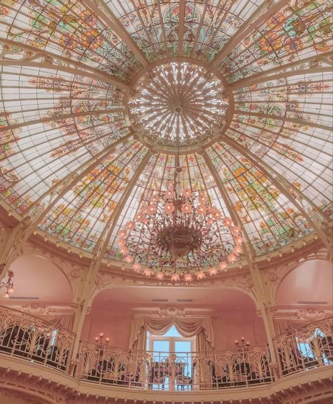 Tara Milk Tea, Castle Aesthetic, Pretty Places, Milk Tea, Eiffel Tower Inside, Interior Architecture Design, Architecture Details, Looking Up, Pretty In Pink