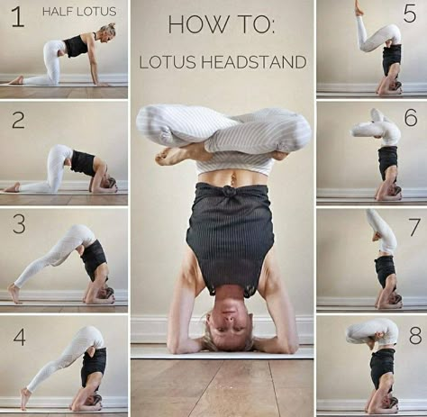 Hard Yoga, Headstand Yoga, Yoga Inversions, Yoga Handstand, Yoga Poses Advanced, Yoga Tutorial, Advanced Yoga, Yoga Motivation, Yoga Facial