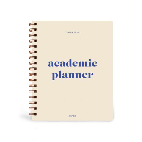 Joy | Spiral Academic Year Planner travelplanningguide #12weekplanner. Papier Academic Planner, Weekly Academic Planner, College Wishlist, Student Diary, Academic Diary, Notes School, Mid Year Planner, Pretty School Supplies, Study Planner Printable