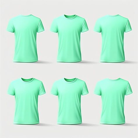 Mockup clothing mint green tshirt blank | Premium Photo #Freepik #photo #sleeve #shirt #t-shirt #polo-design Mint Green Shirts, Photo Sleeve, Polo Design, Photoshop Tutorial Design, Clothing Mockup, Green Tshirt, Tshirt Mockup, Shirt Mockup, Photoshop Tutorial