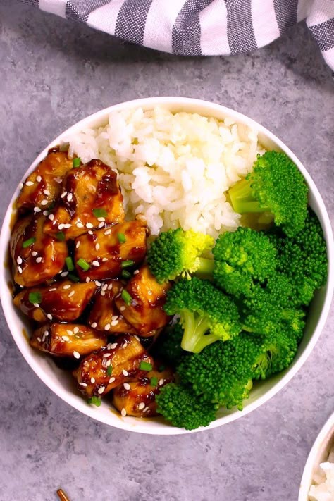 Quick Teriyaki Chicken Bowls Teriyaki Chicken Bowl Recipe, Ayam Teriyaki, Teriyaki Chicken Rice Bowl, Teriyaki Chicken Bowl, Honey Teriyaki Chicken, Bulgogi Sauce, Cooked Pineapple, Teriyaki Chicken And Rice, Chicken Bowl Recipe