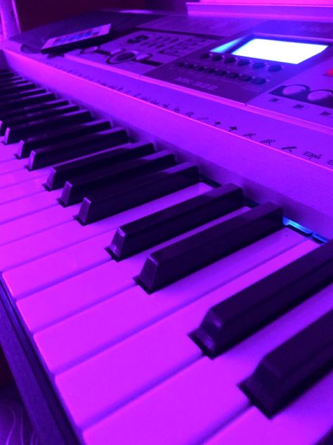 Piano Music, Keyboard, Piano, Purple, Music