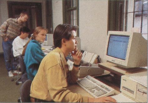 Students studying in library, Melbourne University, 1990s. College In The 90s, 80s College Aesthetic, 90s College Aesthetic, 1990s Life, Studying In Library, 1990s School, 1990 Aesthetic, 90s Uk, Classroom Aesthetic