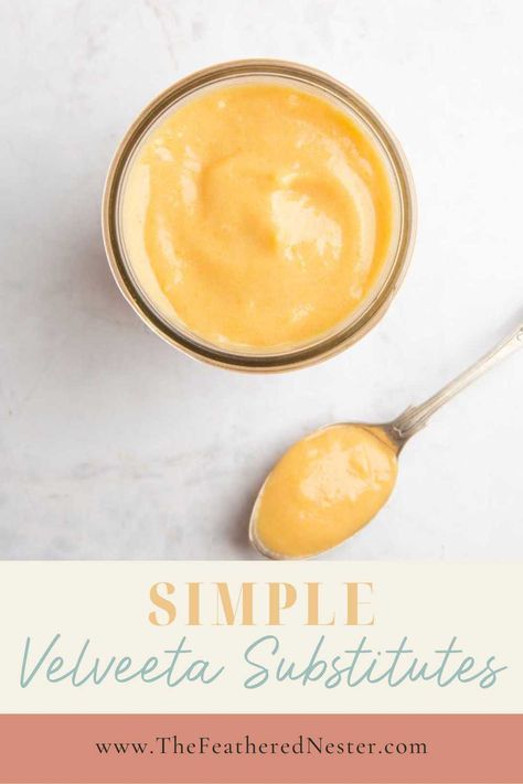 Looking for a quick and simple Velveeta substitute? We've got you covered! Read this post for great alternatives for processed cheese spread. Velveeta Cheese Substitute, Substitute For Velveeta Cheese, Healthy Velveeta Alternative, Vegan Velveeta Cheese, Velveeta Alternative, Processed Cheese Recipes, Diy Velveeta Cheese, Velveeta Substitute, Bechamel Cheese Sauce