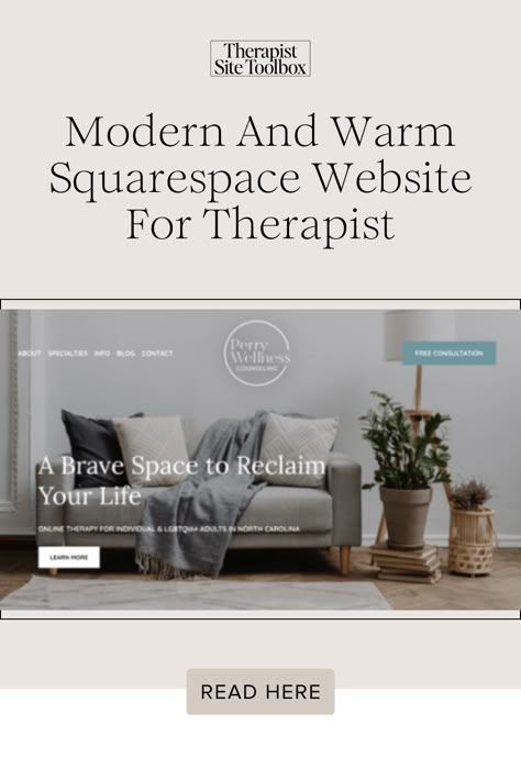 We help clients redeign their therapy website and branding to match their therapy business and what they have to offer! The goal was to capture the essence of her practice: brave, inclusive, compassionate, warm, and professional. Click to read how we helped a therapist and how we could potentially help you! Therapy Branding Design, Therapist Office Ideas, Therapy Website Design, Therapy Branding, Therapist Website, Website Mood Board, Therapy Website, Therapist Office Decor, Therapy Business