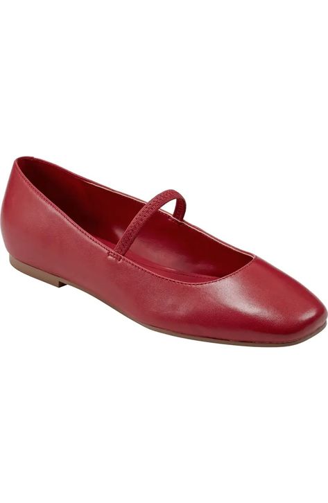 Marc Fisher LTD Urella Mary Jane Flat (Women) | Nordstromrack Mary Jane Flats, Marc Fisher, Fashion Flats, Outfits Aesthetic, Womens Flats, Capsule Wardrobe, Mary Janes, Square, Free Shipping