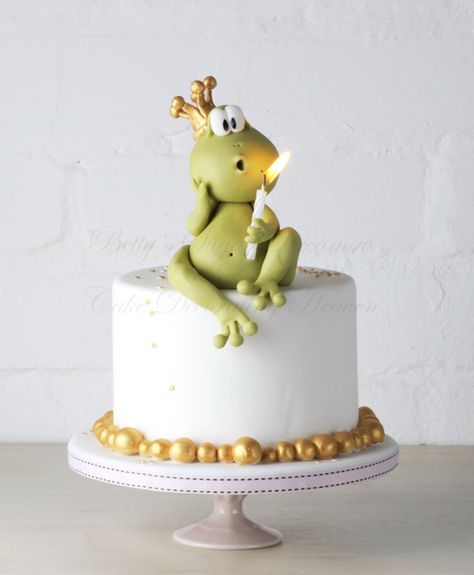 Frog Cake, Cupcake Cake, Novelty Cakes, A Frog, Love Cake, Birthday Cake Kids, Fancy Cakes, Food Cakes, Cake Creations