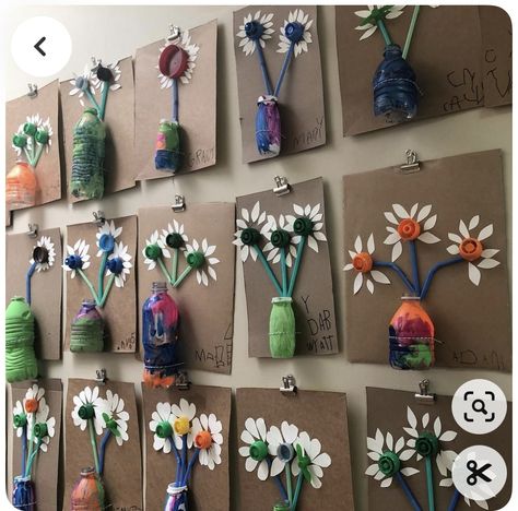 Recycling Activities For Kids, Recycling Activities, Recycled Crafts Kids, Diy Preschool, Earth Month, Recycled Art Projects, Classroom Art Projects, Elementary Art Projects, Kindergarten Art