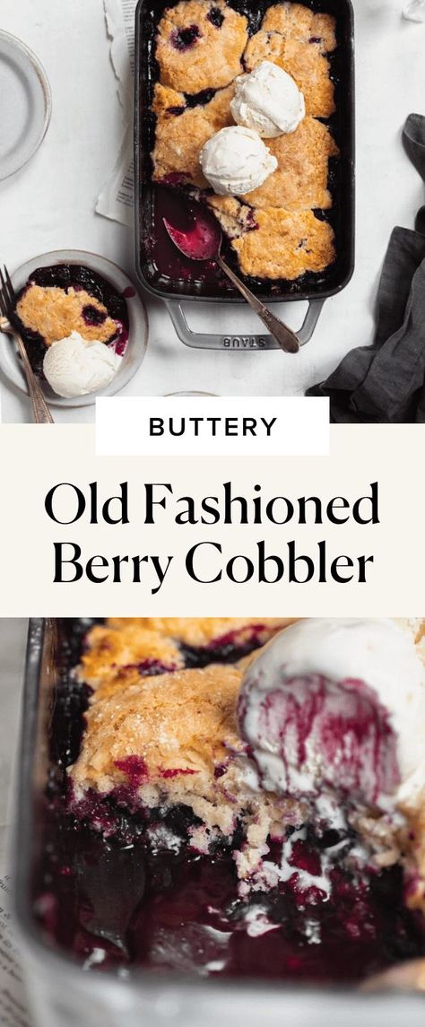 If you’re looking for a no-fuss, classic, crowd pleasing dessert you’re lookin’ right at it. This mixed berry cobbler is loaded up with fresh berries and topped with a buttery biscuit topping. Serve this berry cobbler à la mode for the ultimate sweet treat. cobbler recipes. cobbler recipes easy. cobbler recipes blueberry. berry cobbler recipes. berry cobbler recipes frozen fruit. berry cobbler recipes easy. Grilled Mixed Berry Cobbler, Fresh Berry Cobbler, Marion Berry Cobbler, Classic Desserts American, Berry Cobbler Recipes Frozen Fruit, Basic Dessert Recipes, Mixed Berry Dessert Recipes, Best Berry Cobbler, Fresh Berry Dessert