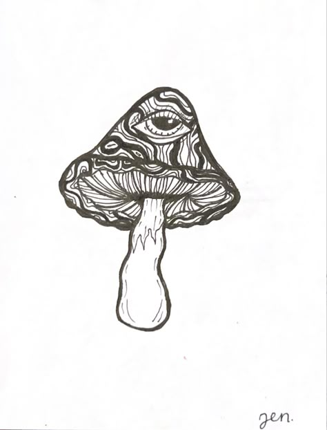 Mushrooms Tattoo, Mushroom Doodle, Tattoo Art Drawings Sketches, Ojo Tattoo, Sock Tattoo, Ace Tattoo, Chest Tattoo Ideas, Wrist Tattoo Designs, Unique Wrist Tattoos