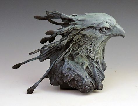 Secretary Bird Art, Bird Creature, Secretary Bird, Anatomy Sculpture, Amazing Animal Pictures, Creature Artwork, Monster Concept Art, Bird Sculpture, Polymer Clay Art