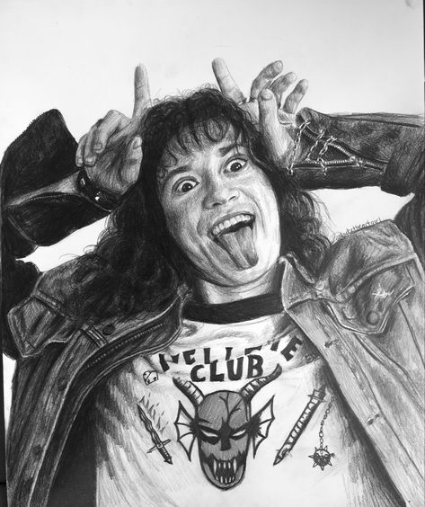 Eddie Munson drawing, Eddie Munson stranger things Dessin Eddie Munson, Stranger Things Drawings Eddie, Stranger Things Eddie Drawing, Art Sketches Stranger Things, Movie Character Drawings Pencil, Eddie Munson Desenho, Stranger Things Characters Drawings, Eddie Munson Painting, Eddie Munson Dibujo