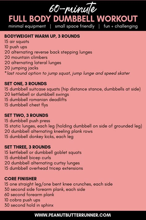 Full Body Muscle Building Workout At Home, Effective Dumbbell Workout, 1 Hour Full Body Workout At Home, Great Full Body Workout, Dumbbell Body Workout, At Home Workout With Dumbbells, Heavy Weights Workout, Curcit Workout, Quick Full Body Workout At Home Weights