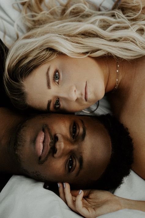 Intimate Picture Ideas, Interracial Couple Photoshoot, Black Man White Woman, White Relationship, Loyal Relationship, Interracial Relationship, Biracial Couples, Black And White Couples, Interacial Couples