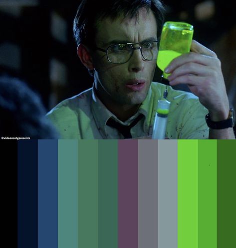 Frankenstein Color Palette, Horror Colour Palette, Bride Of Re-animator, Horror Movie Color Palette, Science Color Palette, Monster Color Palette, Horror Color Palette, Monster Inspiration, Jeffrey Combs