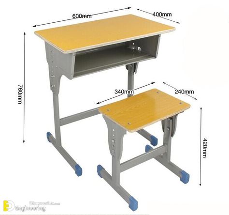 Beautiful Study Table Design Ideas With Dimension For students - Engineering Discoveries Beautiful Study Table, Study Table Design Ideas, Drawing Chair, Hand Drawing Design, Desk Illustration, Study Table Design, Desk Drawing, Drawing Student, Cnc Furniture Plans