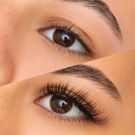 Before and after eyelash extensions Eyelash Before And After, Eyelashes Before And After, Eyelash Extension Before And After, Before And After Eyelash Extensions, Semi Permanent Lashes Extensions, Eyelash Lift Before And After, Lash Extensions Before And After, Open Eye Lashes Extension, Open Doll Eye Lash Extensions