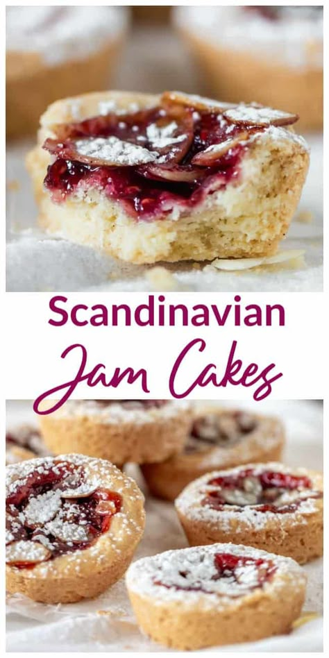 Dessert With Jam, Leftover Jam Uses, Norwegian Baking, Swedish Baking, Swedish Foods, Norwegian Cuisine, Tart Pastry, Christmas Puddings, Scandinavian Recipes