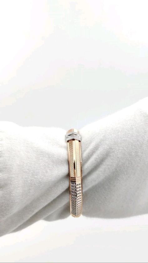 18K Men's Rose Gold Fancy Kada | Mens bracelet gold jewelry, Mens gold bracelets, Gold rings fashion Mens Bracelet Gold, Mens Bracelet Gold Jewelry, Man Gold Bracelet Design, Gents Bracelet, Mens Bracelet Designs, Diamond Bracelet Design, Online Gold Jewellery, Gold Mangalsutra Designs, Gold Bridal Jewellery Sets