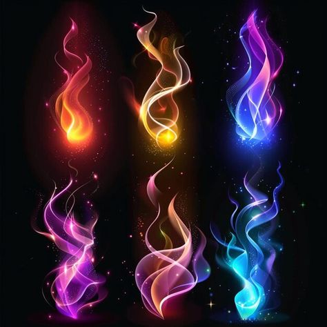 Photo flame shaped colors against a blac... | Premium Photo #Freepik #photo Power Reference, Powers Art, Color Gradients, Super Powers Art, Popular Color, Gradient Color, Premium Photo, Super Powers, Black Background