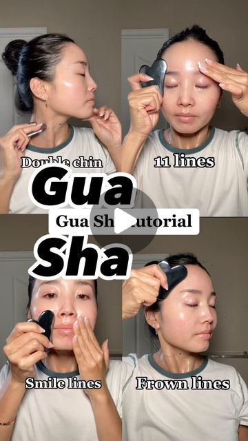 Gia Sha Tutorial, Gia Sha Face Before And After, Gu Sha Facial How To Use, Gau Sha Tutorial, Gia Sha Face Routine, Skin Recipes, Massage Routine, Jade Rolling, Facial Massage Routine