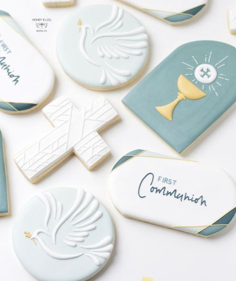 Scripture Cookies, First Communion Cookies, Communion Cookies, Celebration Cookies, Baptism Cookies, Religious Cakes, First Communion Cakes, Confirmation Cakes, Royal Icing Sugar