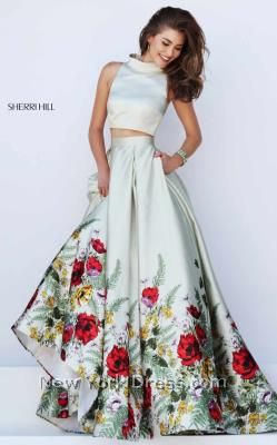 Sherri Hill 50270 Floral Print Prom Dress, Printed Prom Dresses, Stil Boho, Ghagra Choli, فستان سهرة, Sherri Hill, Gorgeous Gowns, Maxi Skirts, Mode Inspiration