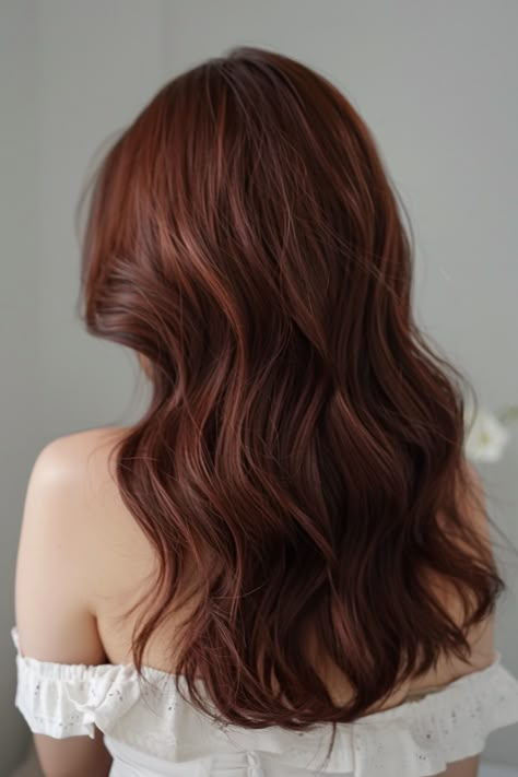 Craving a hair color that’s rich, indulgent, and utterly irresistible? Look no further than chocolate cherry brown! This luxurious shade combines the warmth of chocolate brown with a tantalizing hint of cherry red, resulting in Rich Auburn Hair Color, Cherry Brown Hair Color, Chocolate Cherry Brown Hair, Deep Auburn Hair, Cherry Brown Hair, Reddish Brown Hair Color, Red Brown Hair Color, Cinnamon Hair Colors, Reddish Hair