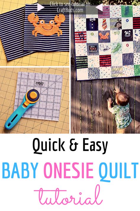 Onesie Quilt, Baby Memory Quilt, Quilt Diy, Baby Clothes Quilt, Diy Baby Clothes, Baby Keepsakes, Tshirt Quilt, Quilt Baby, Baby Projects