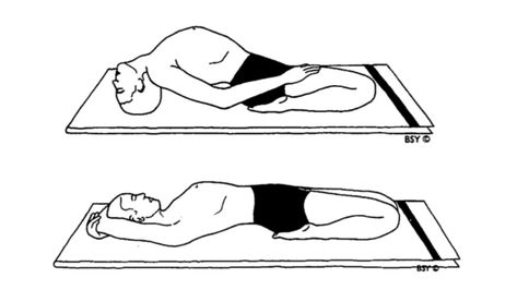 Supta Vajrasana - Sleeping Thunderbolt Pose In Yoga How to do, benefits, precautions Supta Vajrasana Pose, Vajrasana Pose, Neck Problems, Cat Stretching, Camel Pose, Cobra Pose, Group Poses, Sanskrit Words, Flat Tummy