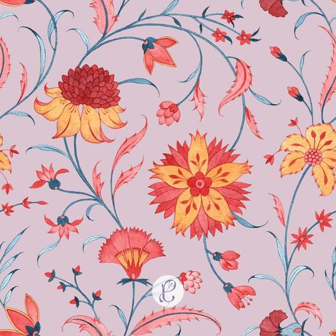 Chintzy floral seamless pattern 🌸 #pattern #handpainted #seamlesspattern #chintz #indiandesign #patternmockup #textiledesigner #patterndesign #printmockup #surfacepatterndesign #printdesigner #original #printsandpatterns #printstale Chintzy Floral, Floral Seamless Pattern, Print Mockup, Indian Design, Surface Pattern Design, Textile Design, Seamless Pattern, Seamless Patterns, Mockup