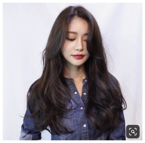 Fox Haircut Korean, Fox Haircut, Korean Hairstyle Long, Korean Wavy Hair, Haircut Korean, Korean Long Hair, Hair Korean, Korean Hair Color, Long Layered Hair