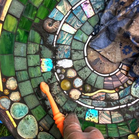 Myth Art, Mosaic Birdbath, Mosaic Garden Art, Mosaic Birds, Mosaic Tile Art, Stained Glass Birds, New Followers, Mosaic Artwork, Mosaic Garden