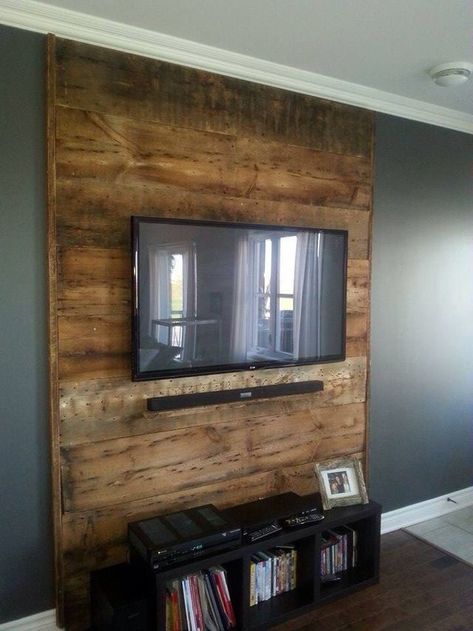 Wooden Accent Wall, Tv Fal, Wooden Living Room, Basement Living Rooms, Wood Accent Wall, Tv Wall Decor, Accent Walls In Living Room, Tv Wall Design, Living Room Tv Wall