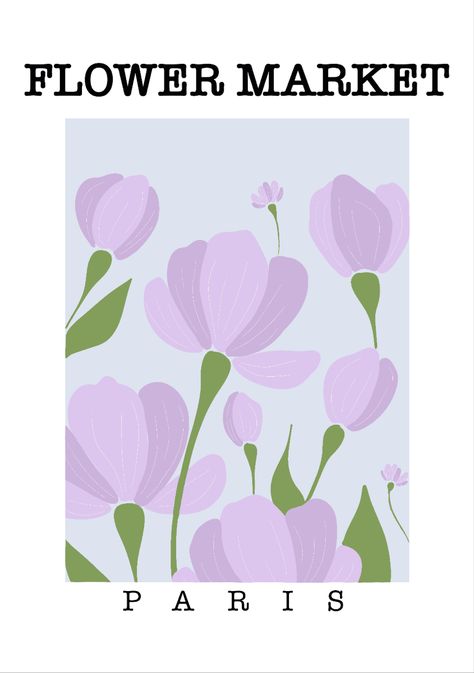 A4 Poster Aesthetic, Minimalist Poster Prints, Floral Poster Prints, Purple Wall Aesthetic, Purple Aesthetic Poster Prints, Purple Prints Aesthetic, Purple Aesthetic Posters, Poster Prints Purple, Flower Market Poster Wallpaper