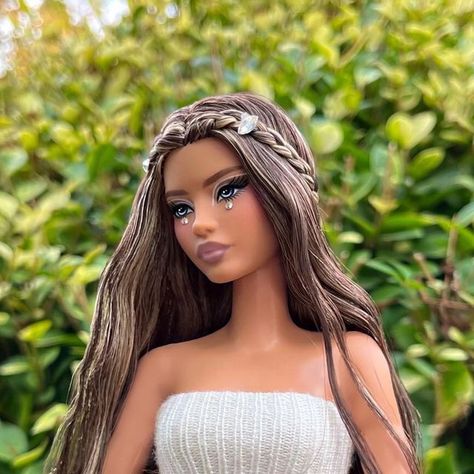 Barbie Hairstyles For Dolls, Barbie Doll Hairstyles, Dolls With Long Hair, Doll Hairstyles, Barbie Hairstyle, Barbie Doll Accessories, Doll Aesthetic, Barbie Stuff, Barbie I